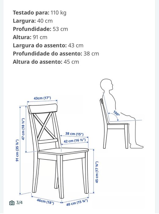 Cadeiras Ingolf pretas
