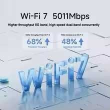 WiFi Маршрутизатор XIAOMI BE5000 WiFi 7 5011 Мбіт/с 2,4 ГГц/2,5 ГГц