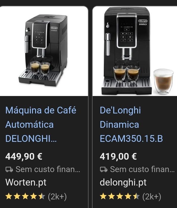 Maquina de  Café DeLonghi DINAMICA