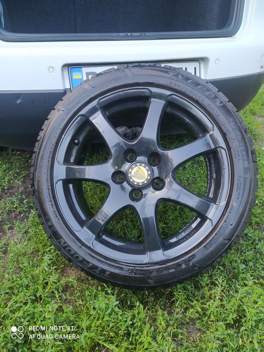 Легкосплавные диски Platin 7.5J×17H2 ET 47с резиной на Фольксваген Шко