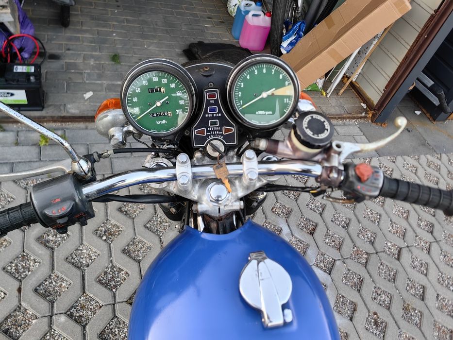 Honda CB550 F 1976 żółte tablice