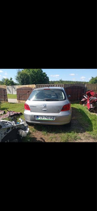 Kokpit wnetrze kompletne peugeot 307 2004r 1,6 hdi