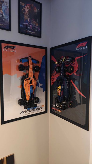 Personalizowana ramka do ekspozycji LEGO Technic F1 – 60x90 cm