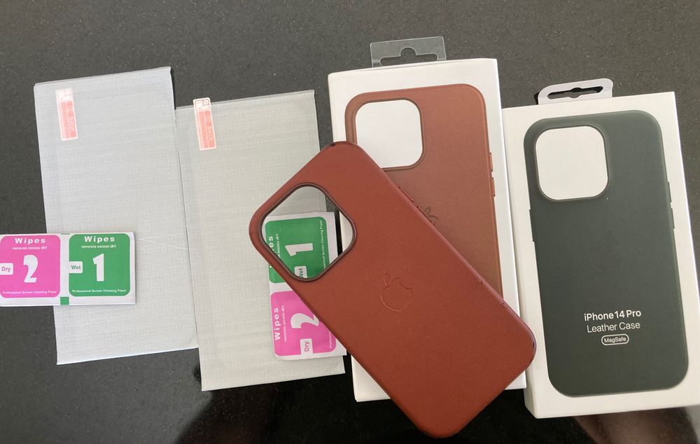 Capas para iPhone 14 Pro + películas de protecção de ecrã