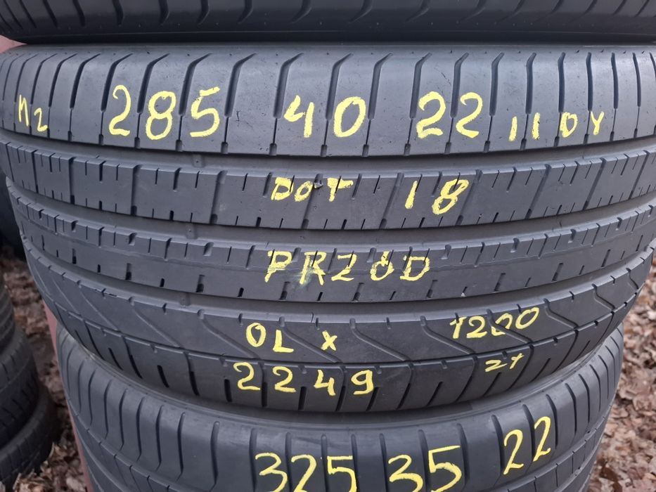Sprzedam opony komplet letnie używane Pirelli P-ZERO