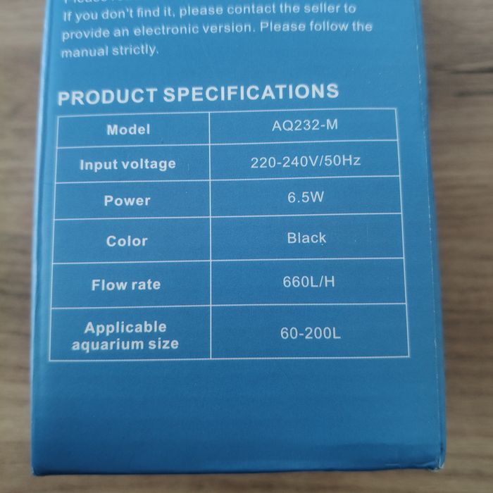 Filtr wewnętrzny do akwarium