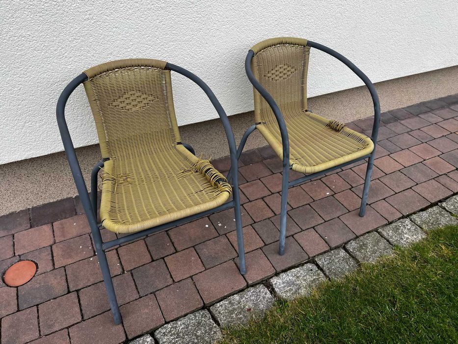 Krzesło na balkon taras działkę meble ogrodowe cena za 2!!