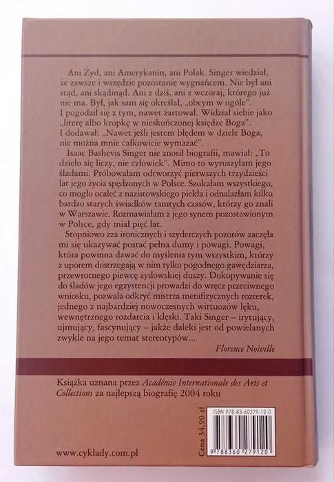 Isaac Bashevis Singer - Florence Noiville biografia