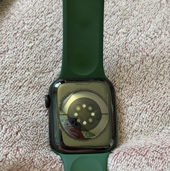 Apple Watch Series 7 45mm чорні і зелені вотч 7 45мм