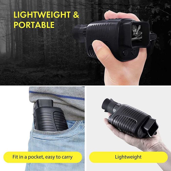 Camara visão nocturna infravermelhos caça telescopio escuro 1080p NOVO