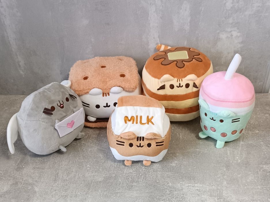 Пушин кет м’яка іграшка Пушин кіт Pusheen Cat (сендвіч, млинці, milk)