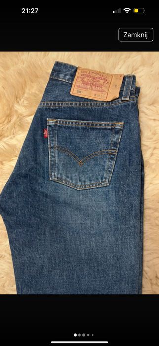 Spodnie jeansy Levi’s 501 wysoki stan M