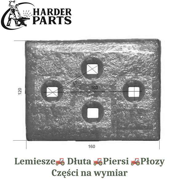 Nakładka Unia Grudziądz 1109/20005/S części do pługa