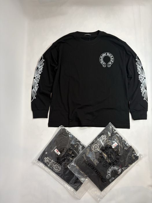 Лонгслів хром хартс /chrome hearts ( чорна і біла )