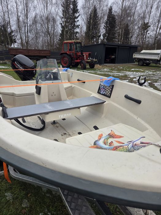 Łódka wędkarska TERHI+Przyczepka