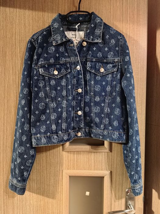 Nowa kurtka jeansowa granatowa Cropp