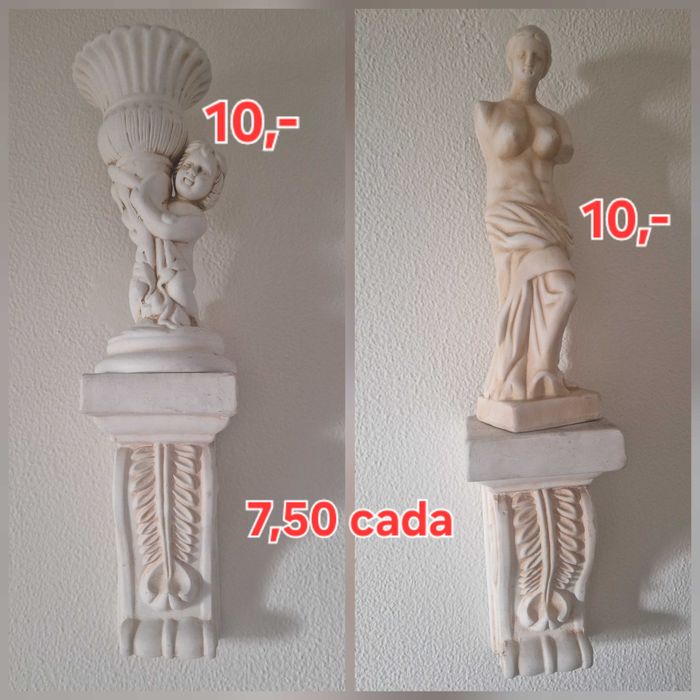 Vários artigos decoração em estilo romano