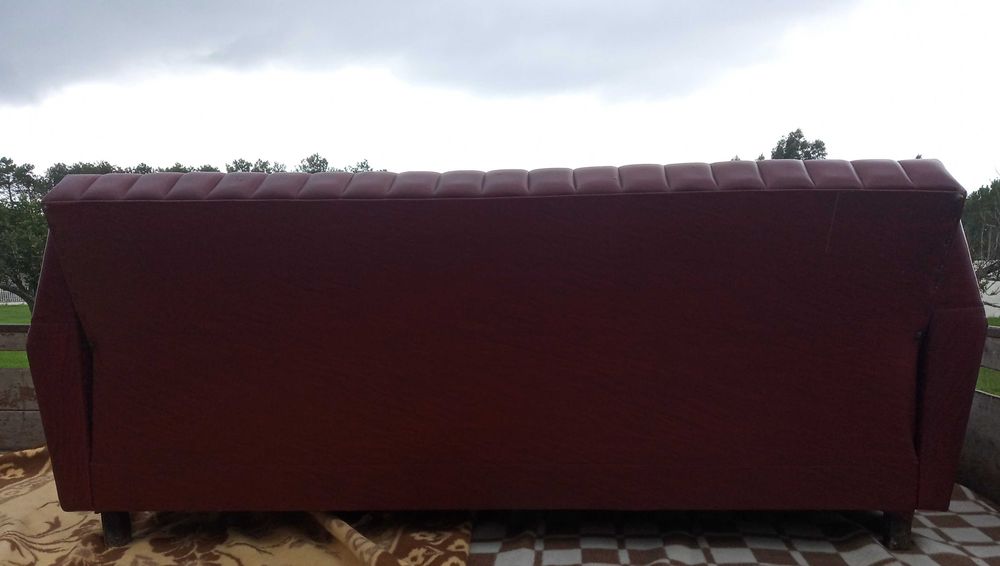 Sofá Napa Tailfin Reclinável Meados do Século XX Vintage Man Cave