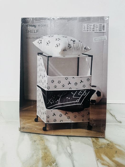 Стелаж для іграшок Sinsay Home Футбольний м'яч Органайзер на колесах