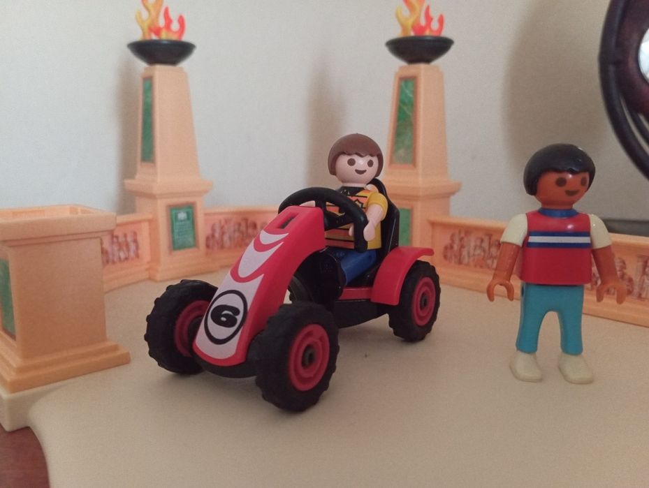 Playmobil - crianças com kart
