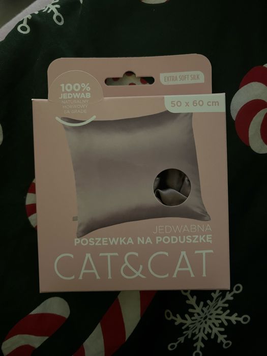 Poszewka 100% jedwab cat&cat nowa