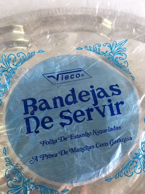 Bandeja/Travessa em Folha de Estanho