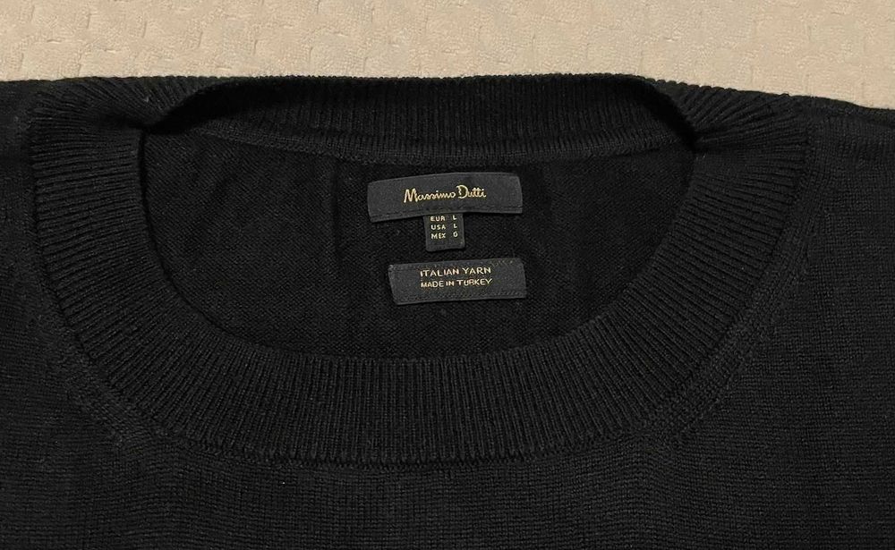 Sweter męski Massimo Dutti L - duży - 65% wiskoza 26% wool 9% poliamid