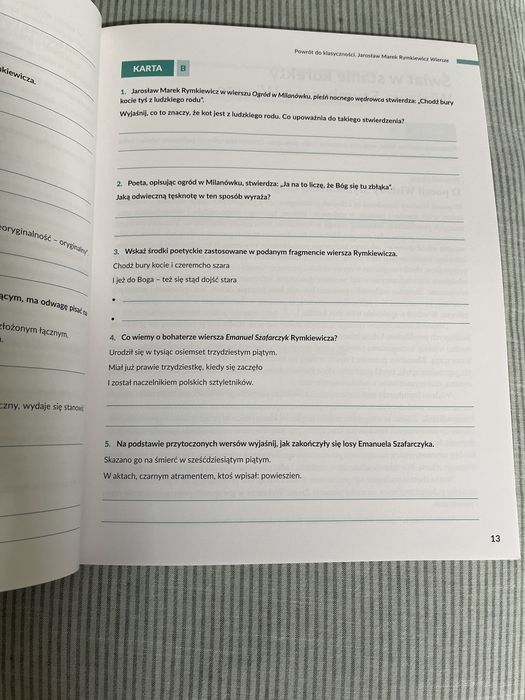 Karty pracy do j. polskiego