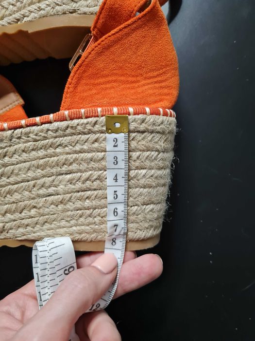Espadryle pomarańczowe
