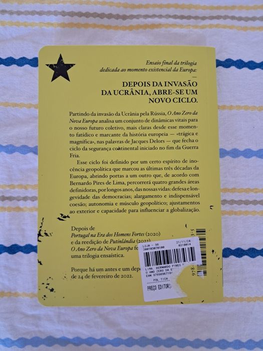 Livro "O Ano Zero da Nova Europa"