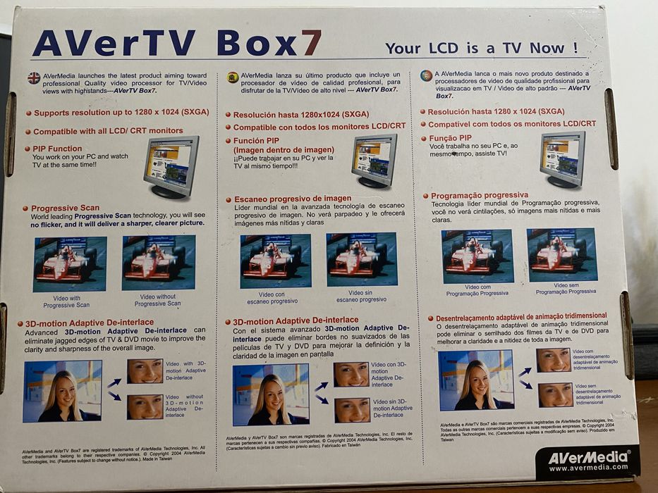 Box da AVer Media NOVA para TV por antena