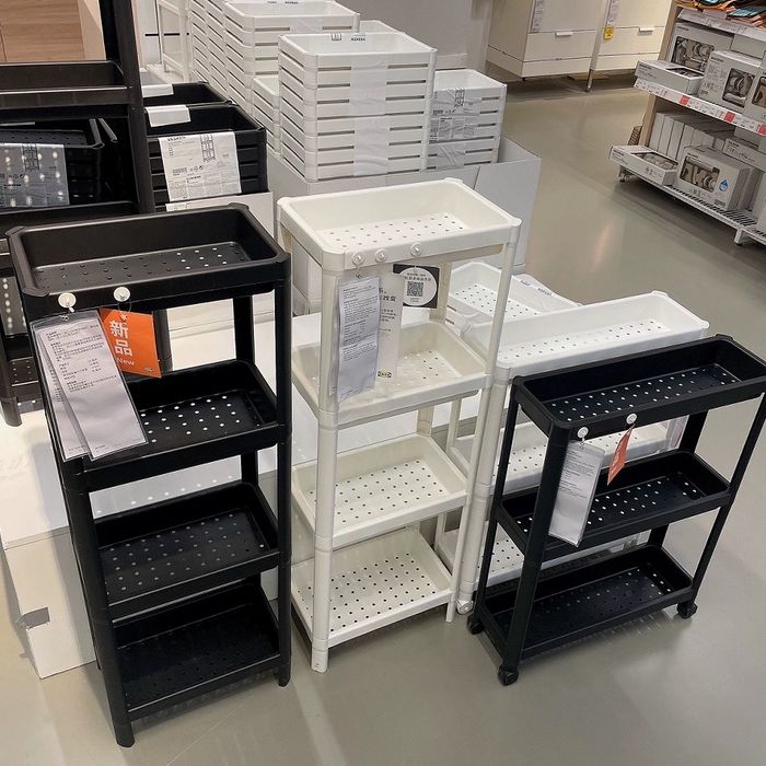 IKEA .Стеллажи/этажерки , тележки VESKEN .ИКЕА.В белом и черном цветах