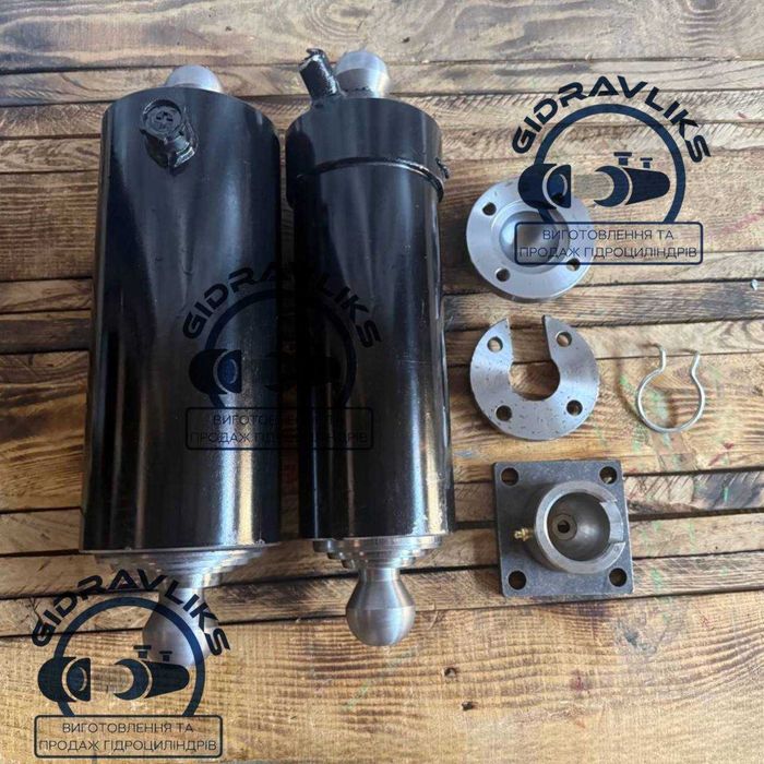 Гідроциліндр ГАЗ-53 самосвальний 3-х штоковий /4-х штоковий  кріплення