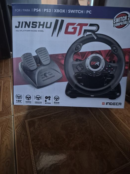 Volante e pedais  para PS3, PS4,XBOX e PC