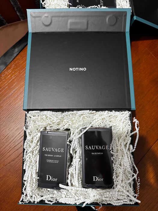 MEGA Zestaw DIOR SAUVAGE 4w1: EDP 60ml + Serum + Żel + Dezodorant (NOWE)