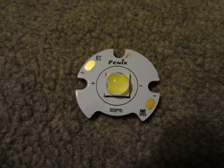 Светодиоды Cree XHP70, подложка от Fenix 26мм, 6 Вольт, оригинал!