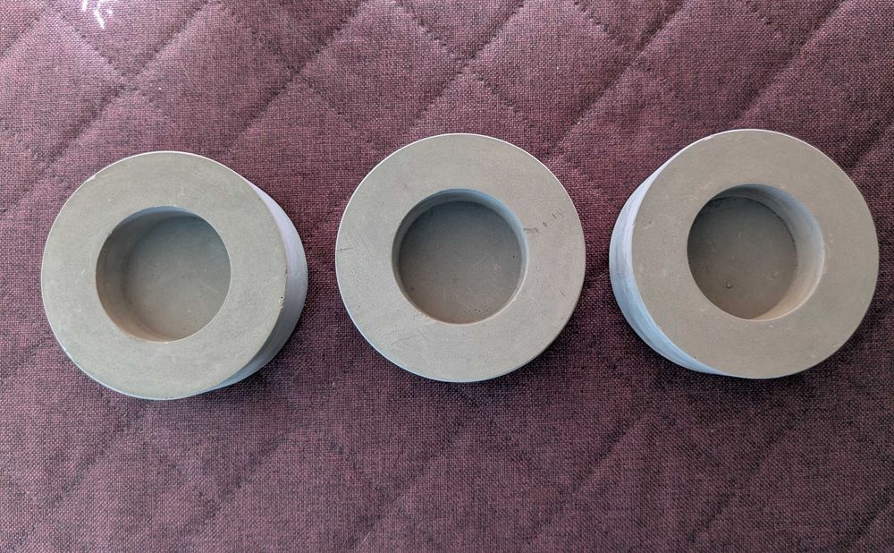 3 sztuki przyspieszonego cementu świecznika tealight