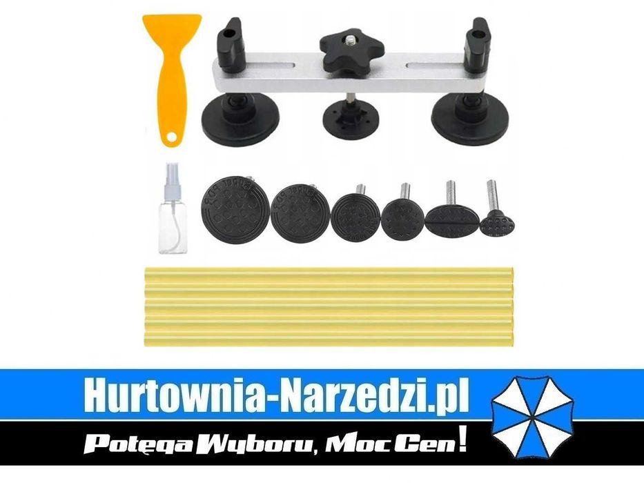 Zestaw do usuwania wgnieceń wgniotek karoserii Kraft&Dele