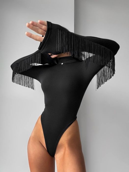 Боди женское с бахромой/боді жіноче з бахромою