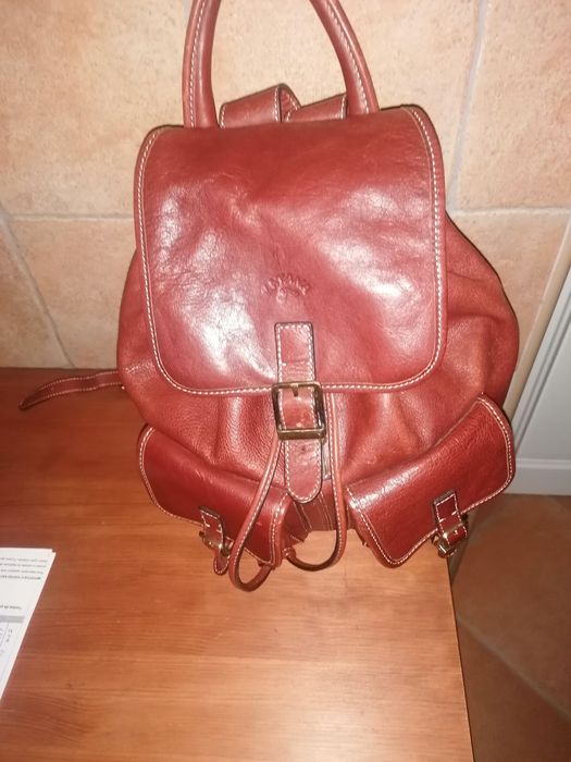 Mochila em Pele (Castanho)