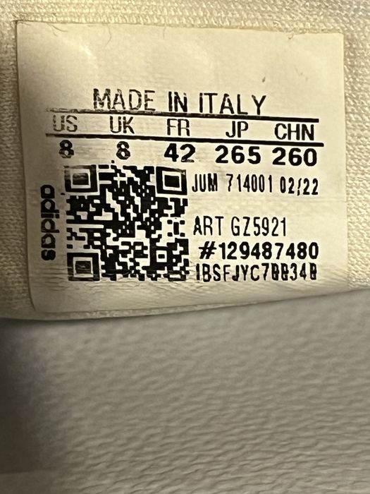 Шлепанці Adidas (42/26.5) Made in ITALY