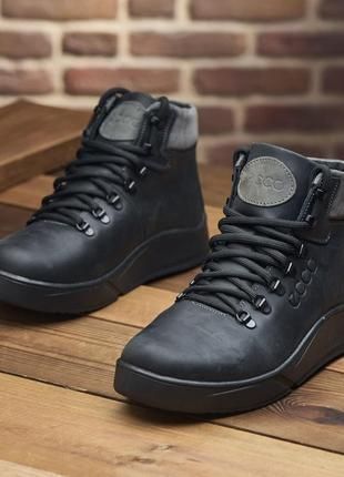 Чоловіче взуття Ecco Еко Шкіряне взуття Шкіряні кросівки Зимові кросів