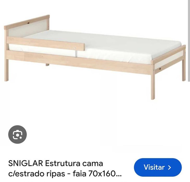 Cama e colchão criança ikea