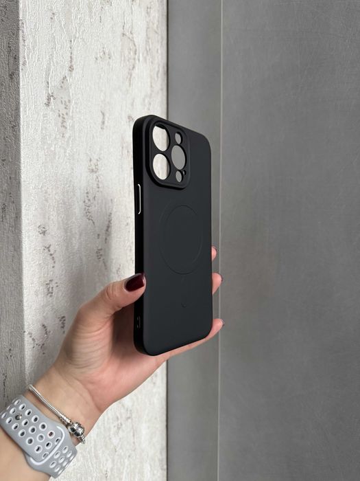 Чохол Black Soft Magsafe для iPhone 16 Pro айфон 16 про чехол софт-тач