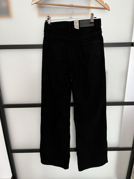 Nowe czarne jeansy damskie Junkyard 25 wide leg szerokie