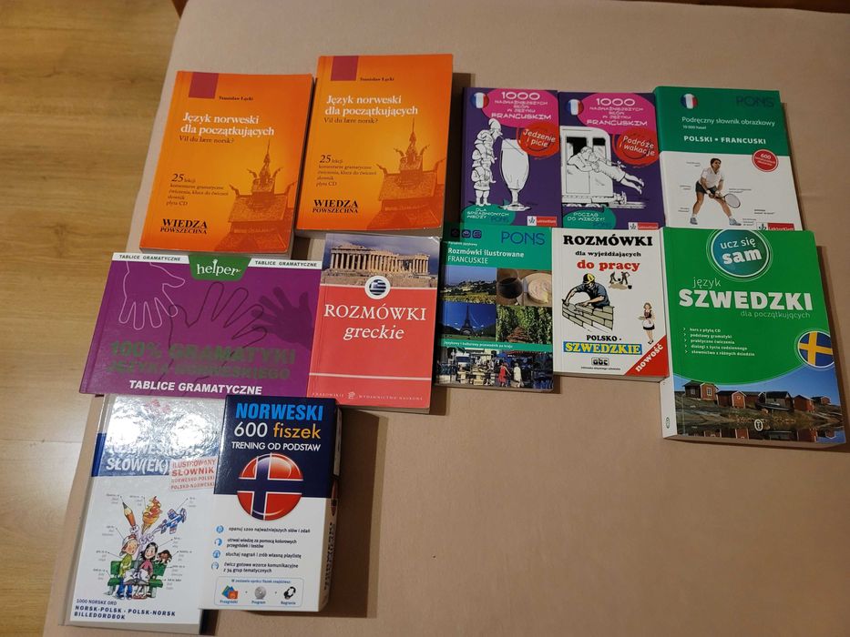 Zestaw książek do nauki języków (możliwość kupna pojedynczych)