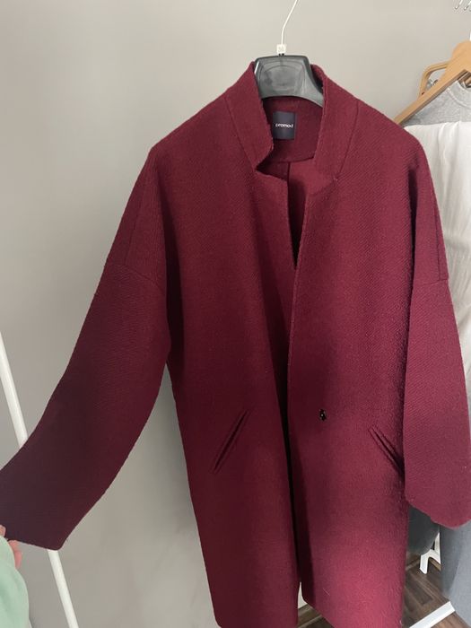 Płaszcz Promod burgundowy Promod