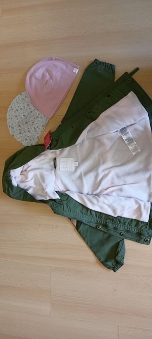Nowa kurtka parka smyk cool club+ czapki hm 92 + komin