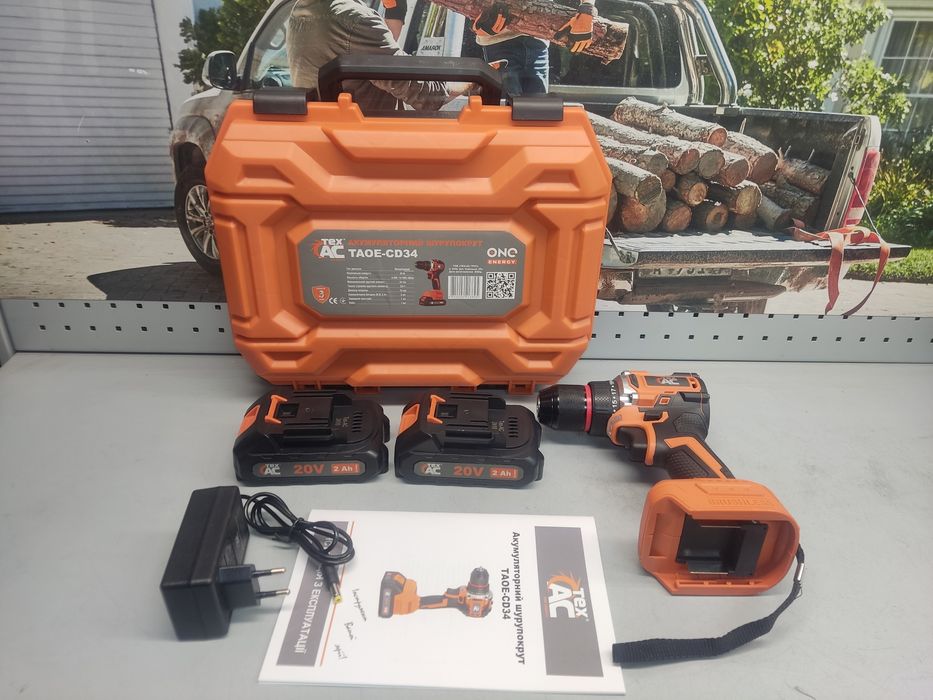 Шуруповерт Безщітковий акумуляторний шурупокрут Tex.AC TAOE-CD34