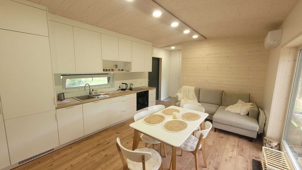 Domek Sauna Jacuzzi Mini-Golf Tyrolka Hamak Wkra linia brzegowa, plaża